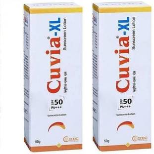 Cuvia Sunscreen - SPF 50 PA+++ XL Sunscreen Lotion Pack of 2