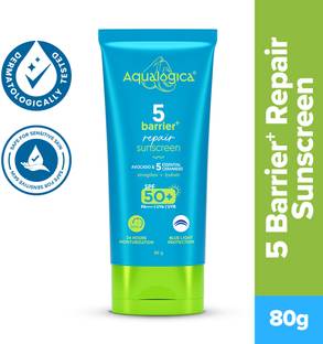 Aqualogica Sunscreen - SPF 50 PA++++ 5 Barrier+ Repair Sunscreen with Avocado & 5 Essential Ceramides