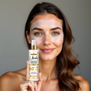 Utkrisht Sunscreen - SPF 60+ PA+++ Khadi SPF 60 Lotion with Fast Absorption and Skin Smoothness