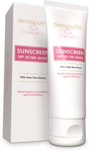 Dermapuritys Sunscreen - SPF 50 PA++++ Derma Puritys Sunscreen SPF 50 Gel Based, For all Skin Types - 100ml