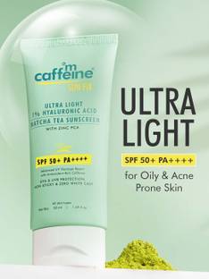 mCaffeine Sunscreen - SPF 50 PA++++ Sun Fix Ultra Light 1% Hyaluronic Acid Matcha Tea Sunscreen