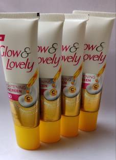 Glow & Lovely Sunscreen - SPF 50 PA+++ BRIGHTENING SUNSCREEN WITH VITA C NON STICKY 15ML X 4N