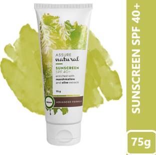 ASSURE Sunscreen - SPF 50 PA++ SUNSCREEN SPF40+ENRICHRD WITH MARSHMALLOW AND OLIVE EXTRACTS ADVANCED FORMULA