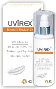UVIREX Sunscreen - SPF 50 PA++++ Sunscreen Emulsion Gel With SPF 50