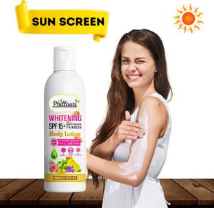 Phillauri Sunscreen - SPF 50 PA+++ Sunscreen Fairness Lotion SPF 15 PA+++, Tan Free Skin