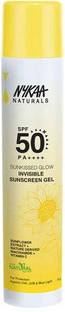 NYKAA Sunscreen - SPF 50 PA++++ Naturals SUNKISSED GLOW Invisible Sunscreen Gel SPF 50 PA++++