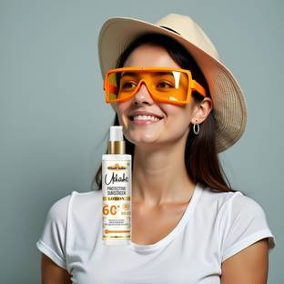 Utkrisht Sunscreen - SPF 60+ PA+++ Khadi Herbal SPF 60 Lotion for Oil-Free Radiant Skin