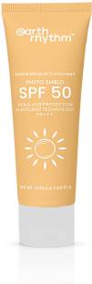 Earth Rhythm Sunscreen - SPF SPF 50 Matte PA+++ SPF 50 for All Type Skin, Matte Sunscreen with 9% Zinc Oxide, PA+++ - 50ml