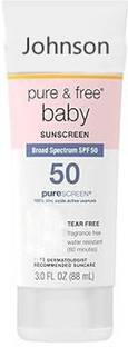 JOHNSON'S Sunscreen - SPF 50 Pure & Free Baby Spf50 Sunscreen