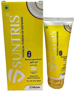 Suntris Sunscreen - SPF 50 PA+++ Physical Fusion UV Defense SPF 50 PA+++ Gel