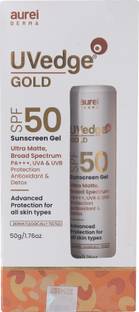 Aurelderma Sunscreen - SPF 50 PA+++ UVEDGE GOLD SPF50 SUNSCREEN GEL 50G