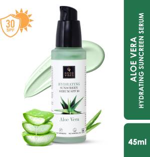 GOOD VIBES Sunscreen - SPF 50 Aloe Vera Hydrating Sunscreen Serum | Sun Protection, Nourishing, Soothing