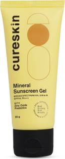 cureskin Sunscreen - SPF 30 PA+++ Broad Spectrum Sun, UVA, UVB, Blue Light Protection