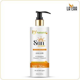Onatura Sunscreen - SPF 50 PA++++ Sunscreen SPF 50 PA+++ UVA/UVB Protection with Vitamin C & E Body Lotion