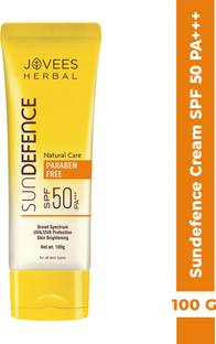 JOVEES Sun Defence Cream SPF 50 Sunscreen| For All Skin Type | UVA & UVB Protection