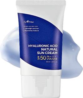 Isntree Sunscreen - SPF 50+ PA++++ Hyaluronic Acid Sun Cream | Mineral-Based Sunscreen SPF50+ PA++++ |Non-Sticky