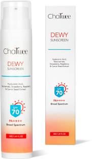 Charwee Sunscreen - SPF 50 PA++++ Dewy Hyaluronic Acid Sunscreen - 50g | With Broad-Spectrum