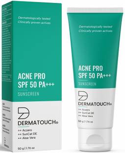 Dermatouch Sunscreen - SPF 50 PA+++ Acne Pro| Non-Acnegenic | UVA-UVB Protection | Zero White Cast