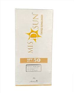 Mis D Sun Sunscreen - SPF 50 PA+++ Tinted Sunscreen With SPF 50,PA+++ |UVA &UVB protection