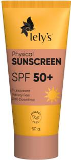 Lelys Sunscreen - SPF 50 PA+++ Physical Sunscreen (SPF 50+)(50gms) : Pack of 1