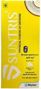 Suntris Sunscreen - SPF 50 PA+++ Physical Fusion UV Defense