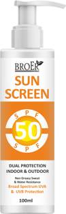 BROER Sunscreen - SPF 50 PA+++ Sunscreen SPF 50 PA+++ Daily Broad Spectrum UVA & UVB Protection - Quick Absorb