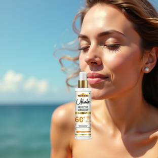 Utkrisht Sunscreen - SPF 60+ PA+++ Khadi SPF 60 Lotion for Soothing and Calming Skin