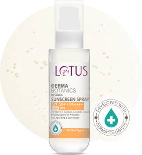 LOTUS DERMA BOTANICS Sunscreen - SPF SPF 50+ PA++++ Derma Botanics 3% Vitamin C+Ceramide Complex UV Aqua Sunscreen Spray PA++++