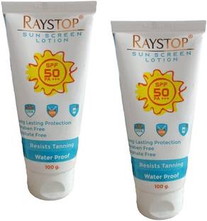 RAYSTOP Sunscreen - SPF 50 PA+++ SUNSCREEN LOTION 100g [PACK_OF_2]