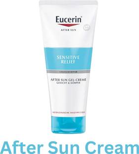Eucerin Sunscreen - SPF 50 After Sun Relief Gel for Sensitive Skin – Cellular Repair Face Creme