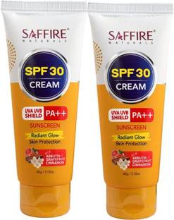 SAFFIRE Sunscreen - SPF 30 PA+ Sunfree Sunscreen Cream with Fairness Actives