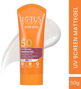 LOTUS HERBALS Sunscreen - SPF 50 PA+++ herbals Pa+++ Uva Spf 50 Uvb Matte Gel 50 g