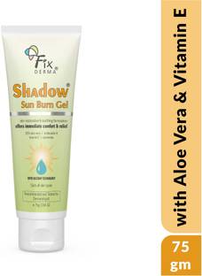 Fixderma Sunscreen - SPF 0 Shadow Sun Burn Gel Sunscreen with 20% AloeVera Gel & Vitamin E for Face & Body
