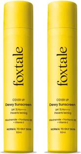 Foxtale Sunscreen - SPF 70 PA++++ Dewy Sunscreen with Naicinamide