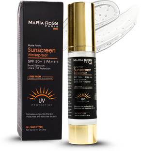 Maria Ross Sunscreen - SPF 50 PA+++ Matte finish 50 SPF PA+++ Sunscreen For Broad Spectrum, UVA, UVB protection
