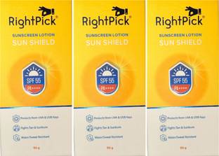 RIGHTPICK Sunscreen - SPF 50 PA++++ Broad Spectrum UVA/UVB Protection | Waterproof, Non-Greasy & Matte Finish