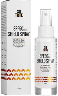 Sotrue Sunscreen - SPF 50 PA++++ SPF50+ Shield Sunscreen Spray | Lightweight, Water Resistant | No White Cast