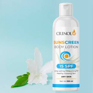 crinol Sunscreen - SPF 50 Sunscreen Moisturising Body Lotion - SPF 15 PA (100 ml).. - SPF 15 PA+ (100 ml)
