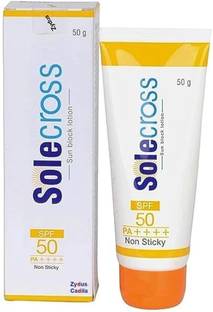 Zydus Cadila Sunscreen - SPF 50 PA++++ Solecross SPF 50 Sun block Lotion