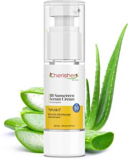 Cherisher Sunscreen - SPF 50 PA++++ Sunscreen Serum Cream | For All Skin Types | Lightweight, Ultra Soothing