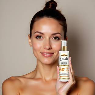 Utkrisht Sunscreen - SPF 60+ PA+++ Khadi Sunscreen Lotion SPF 60 with Soothing Ayurvedic Care