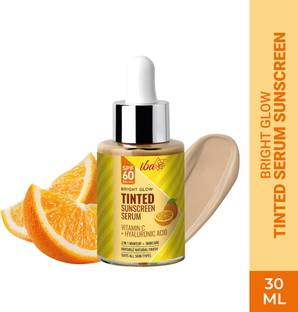 Iba Sunscreen - SPF 60 PA++++ Bright Glow Tinted Sunscreen Serum for All Skin Types