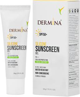DERMINA Sunscreen - SPF 50 PA+++ Sunscreen Gel Broad Spectrum Sun Protection All Skin Type +acne prone-UVA & UVB