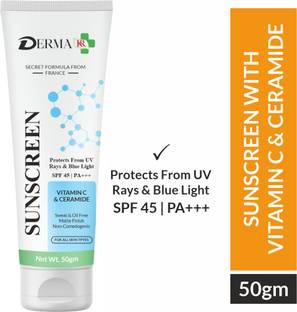 DERMA KR Sunscreen - SPF 45 PA++++ DREMA KR Ceramide & Vitamin C Sunscreen Cream - 50gm