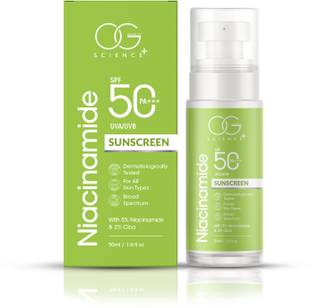 OG BEAUTY Sunscreen - SPF 50 PA+++ with Niacinamide & Cica - Dermatologically Tested - Broad Spectrum