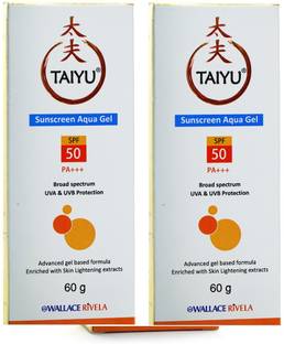 Taiyu Sunscreen - SPF 50 PA+++ Sunscreen Aqua Gel - SPF 50 PA+++ (60 g)2 PACK