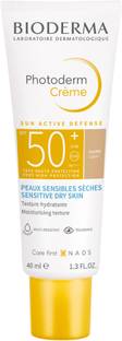 BIODERMA Sunscreen - SPF 50 PA++++ Photoderm Crème Teinte Claire Sunscreen Cream Normal to Dry Sensitive Skin