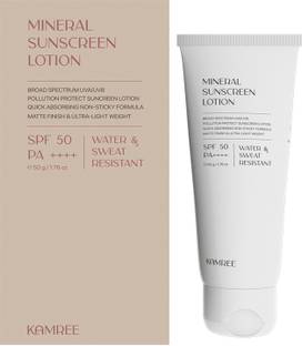 kamree Sunscreen - SPF 50 PA++++ Sun Expert Mineral Lotion Sunscreen