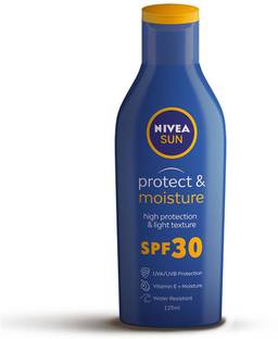 NIVEA Sunscreen - SPF 30 PA++ UVA UVB, Moisturizing Lotion with Vitamin E, For Men & Women