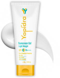 Yapidra Sunscreen - SPF 55 PA+++ PA+++ Sunscreen Gel SPF 55 PA+++ | Non-Greasy, No White Cast, All Skin Types